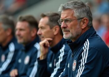 Photograph showing football coaches engaged in discussions during a world cup event