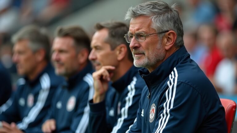 Photograph showing football coaches engaged in discussions during a world cup event